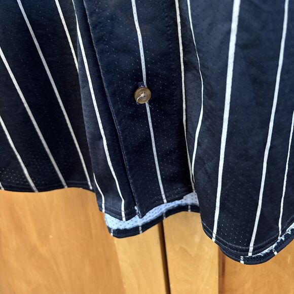 Don Alleson Athletic Baseball Jersey Black Striped Seal Team 27 Buttons S - Picture 7 of 11